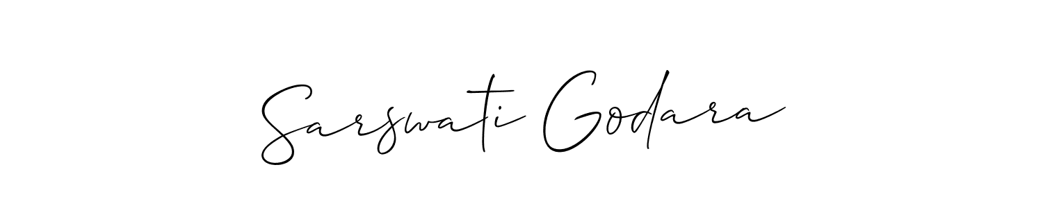 Design your own signature with our free online signature maker. With this signature software, you can create a handwritten (Allison_Script) signature for name Sarswati Godara. Sarswati Godara signature style 2 images and pictures png