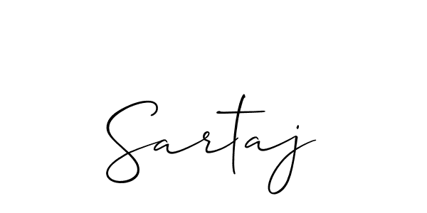 Also we have Sartaj name is the best signature style. Create professional handwritten signature collection using Allison_Script autograph style. Sartaj signature style 2 images and pictures png