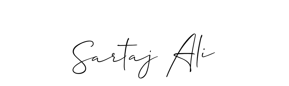 You should practise on your own different ways (Allison_Script) to write your name (Sartaj Ali) in signature. don't let someone else do it for you. Sartaj Ali signature style 2 images and pictures png