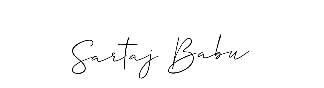 How to make Sartaj Babu signature? Allison_Script is a professional autograph style. Create handwritten signature for Sartaj Babu name. Sartaj Babu signature style 2 images and pictures png
