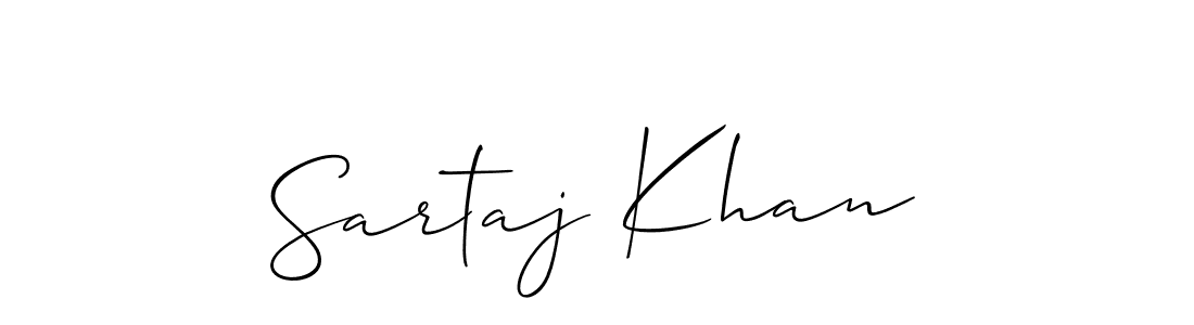 You should practise on your own different ways (Allison_Script) to write your name (Sartaj Khan) in signature. don't let someone else do it for you. Sartaj Khan signature style 2 images and pictures png