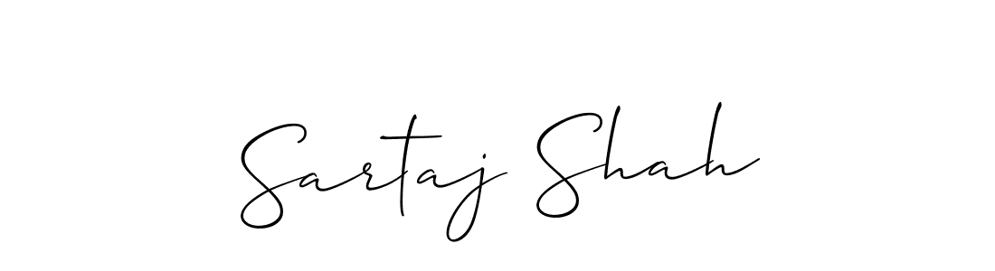 Make a short Sartaj Shah signature style. Manage your documents anywhere anytime using Allison_Script. Create and add eSignatures, submit forms, share and send files easily. Sartaj Shah signature style 2 images and pictures png