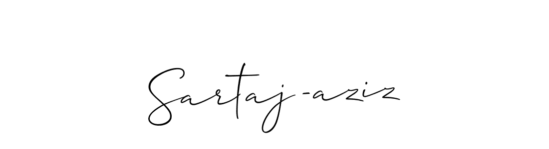 Also we have Sartaj-aziz name is the best signature style. Create professional handwritten signature collection using Allison_Script autograph style. Sartaj-aziz signature style 2 images and pictures png