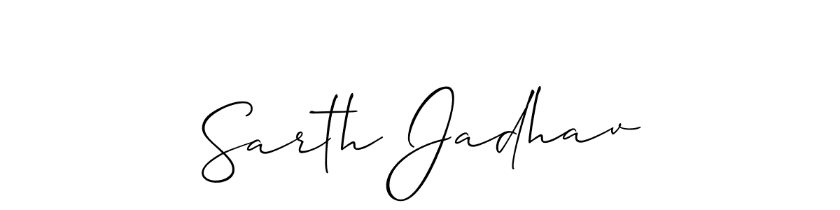 You can use this online signature creator to create a handwritten signature for the name Sarth Jadhav. This is the best online autograph maker. Sarth Jadhav signature style 2 images and pictures png
