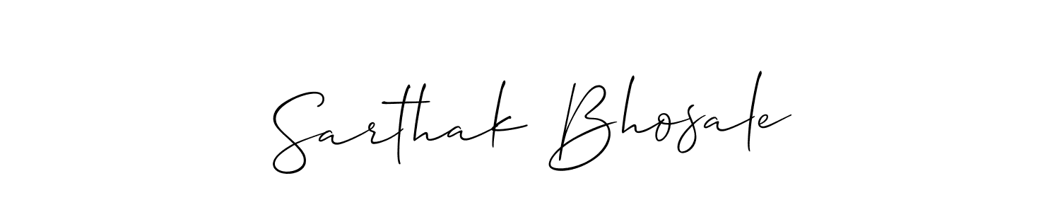 How to Draw Sarthak Bhosale signature style? Allison_Script is a latest design signature styles for name Sarthak Bhosale. Sarthak Bhosale signature style 2 images and pictures png