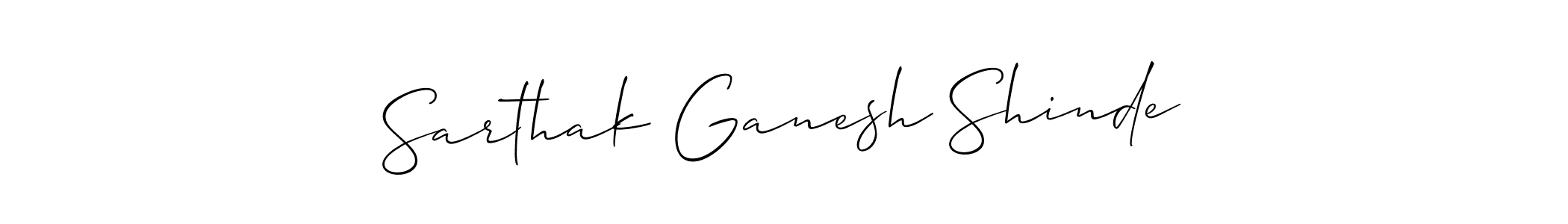 Use a signature maker to create a handwritten signature online. With this signature software, you can design (Allison_Script) your own signature for name Sarthak Ganesh Shinde. Sarthak Ganesh Shinde signature style 2 images and pictures png