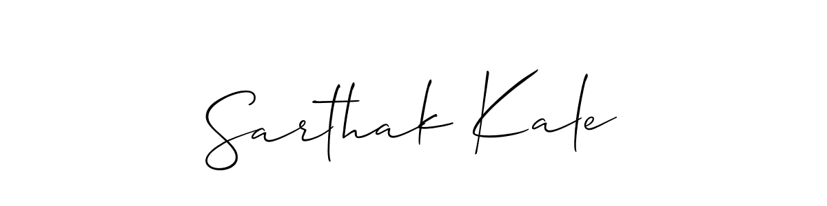 Also we have Sarthak Kale name is the best signature style. Create professional handwritten signature collection using Allison_Script autograph style. Sarthak Kale signature style 2 images and pictures png