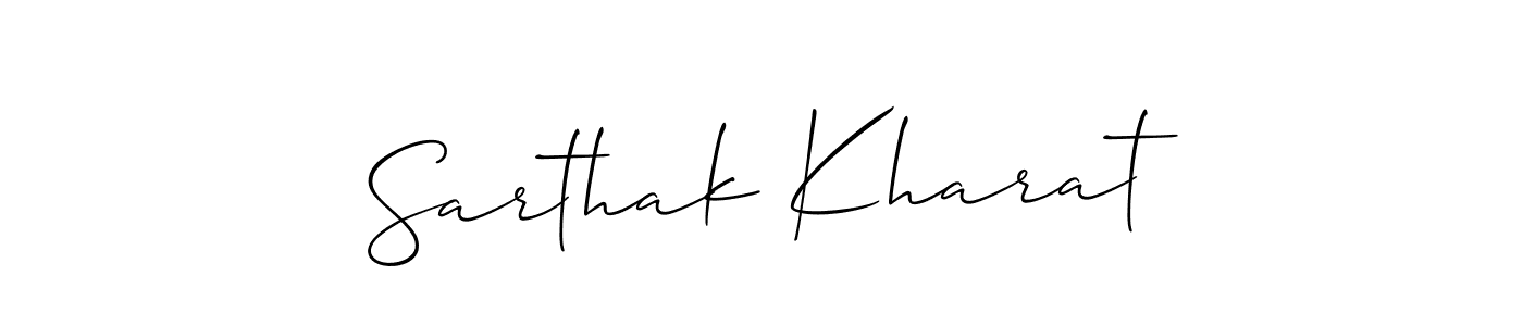 How to Draw Sarthak Kharat signature style? Allison_Script is a latest design signature styles for name Sarthak Kharat. Sarthak Kharat signature style 2 images and pictures png