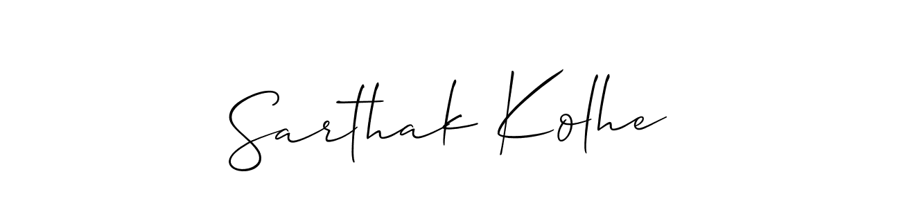 How to Draw Sarthak Kolhe signature style? Allison_Script is a latest design signature styles for name Sarthak Kolhe. Sarthak Kolhe signature style 2 images and pictures png