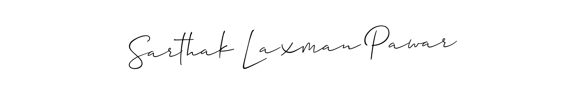 Make a short Sarthak Laxman Pawar signature style. Manage your documents anywhere anytime using Allison_Script. Create and add eSignatures, submit forms, share and send files easily. Sarthak Laxman Pawar signature style 2 images and pictures png