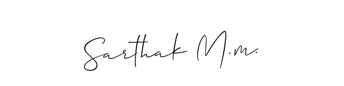 Make a beautiful signature design for name Sarthak M.m.. Use this online signature maker to create a handwritten signature for free. Sarthak M.m. signature style 2 images and pictures png