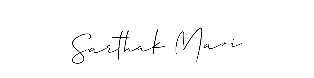 The best way (Allison_Script) to make a short signature is to pick only two or three words in your name. The name Sarthak Mavi include a total of six letters. For converting this name. Sarthak Mavi signature style 2 images and pictures png