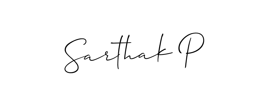 Make a beautiful signature design for name Sarthak P. Use this online signature maker to create a handwritten signature for free. Sarthak P signature style 2 images and pictures png