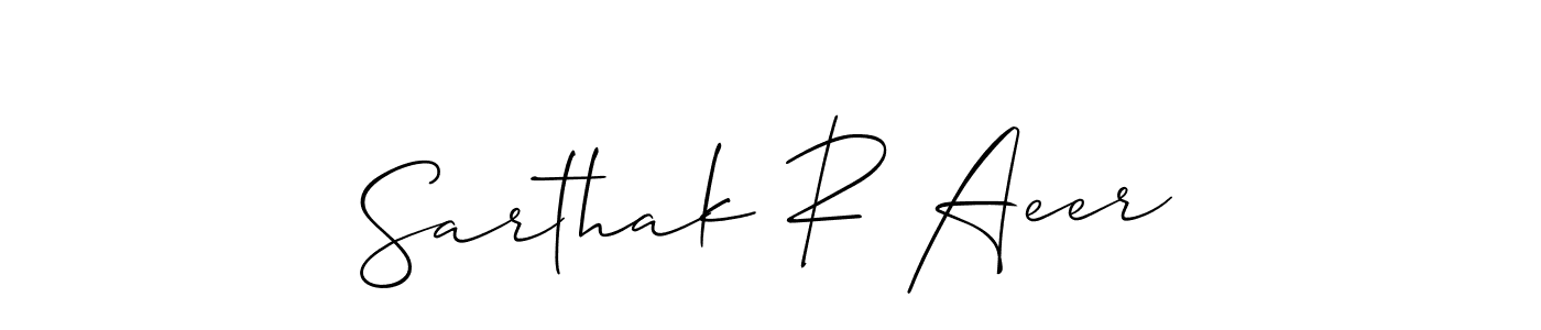 You should practise on your own different ways (Allison_Script) to write your name (Sarthak R Aeer) in signature. don't let someone else do it for you. Sarthak R Aeer signature style 2 images and pictures png