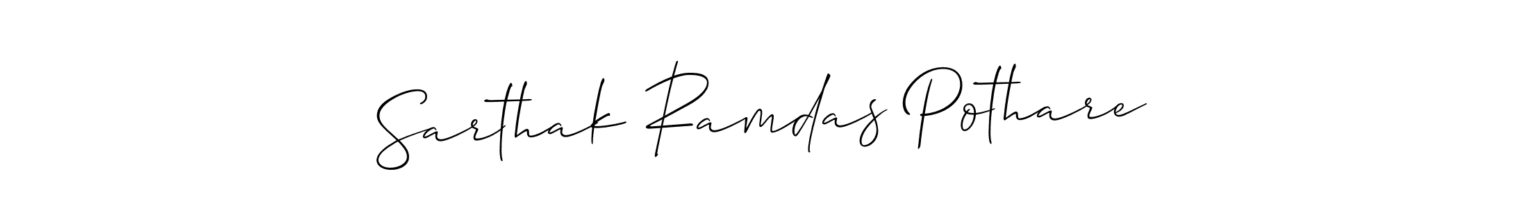 Design your own signature with our free online signature maker. With this signature software, you can create a handwritten (Allison_Script) signature for name Sarthak Ramdas Pothare. Sarthak Ramdas Pothare signature style 2 images and pictures png