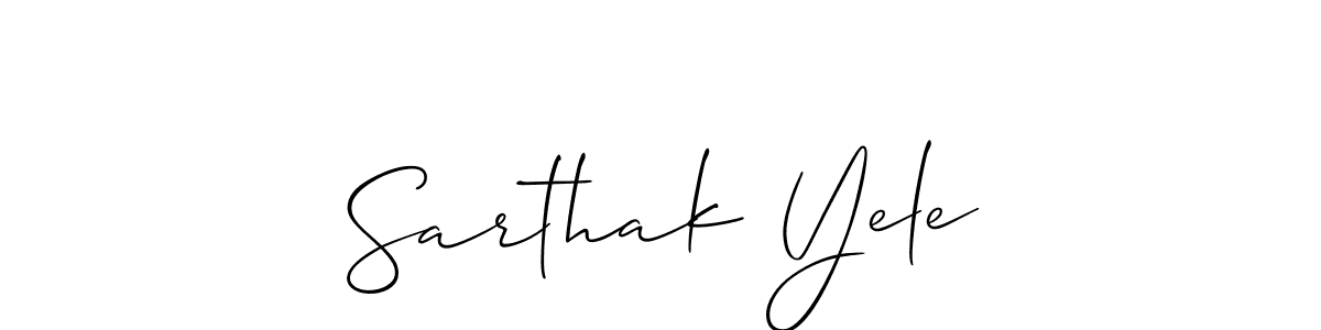 How to Draw Sarthak Yele signature style? Allison_Script is a latest design signature styles for name Sarthak Yele. Sarthak Yele signature style 2 images and pictures png