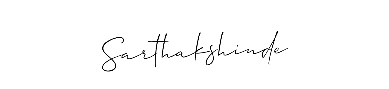 Make a beautiful signature design for name Sarthakshinde. Use this online signature maker to create a handwritten signature for free. Sarthakshinde signature style 2 images and pictures png