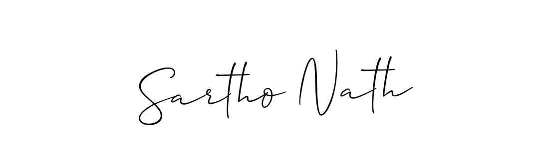 Similarly Allison_Script is the best handwritten signature design. Signature creator online .You can use it as an online autograph creator for name Sartho Nath. Sartho Nath signature style 2 images and pictures png