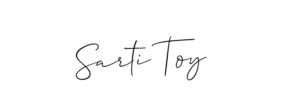 How to make Sarti Toy name signature. Use Allison_Script style for creating short signs online. This is the latest handwritten sign. Sarti Toy signature style 2 images and pictures png