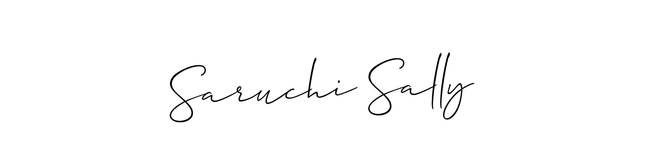 How to make Saruchi Sally signature? Allison_Script is a professional autograph style. Create handwritten signature for Saruchi Sally name. Saruchi Sally signature style 2 images and pictures png