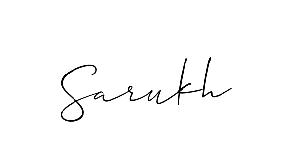 Make a short Sarukh signature style. Manage your documents anywhere anytime using Allison_Script. Create and add eSignatures, submit forms, share and send files easily. Sarukh signature style 2 images and pictures png