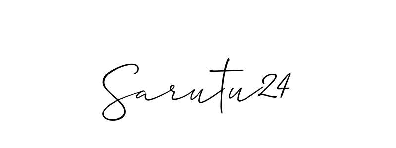 Make a beautiful signature design for name Sarutu24. Use this online signature maker to create a handwritten signature for free. Sarutu24 signature style 2 images and pictures png