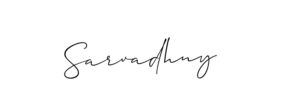 The best way (Allison_Script) to make a short signature is to pick only two or three words in your name. The name Sarvadhny include a total of six letters. For converting this name. Sarvadhny signature style 2 images and pictures png