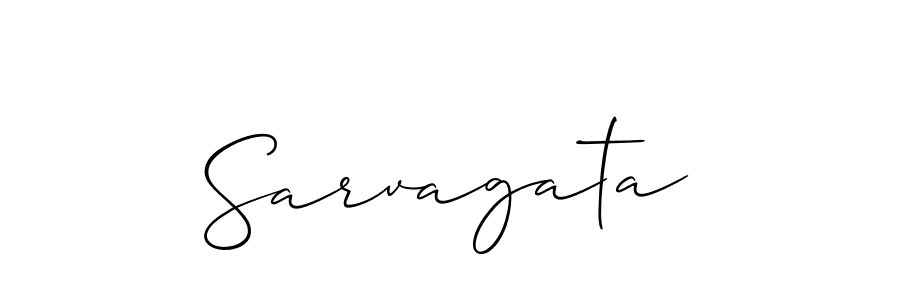 Also You can easily find your signature by using the search form. We will create Sarvagata name handwritten signature images for you free of cost using Allison_Script sign style. Sarvagata signature style 2 images and pictures png