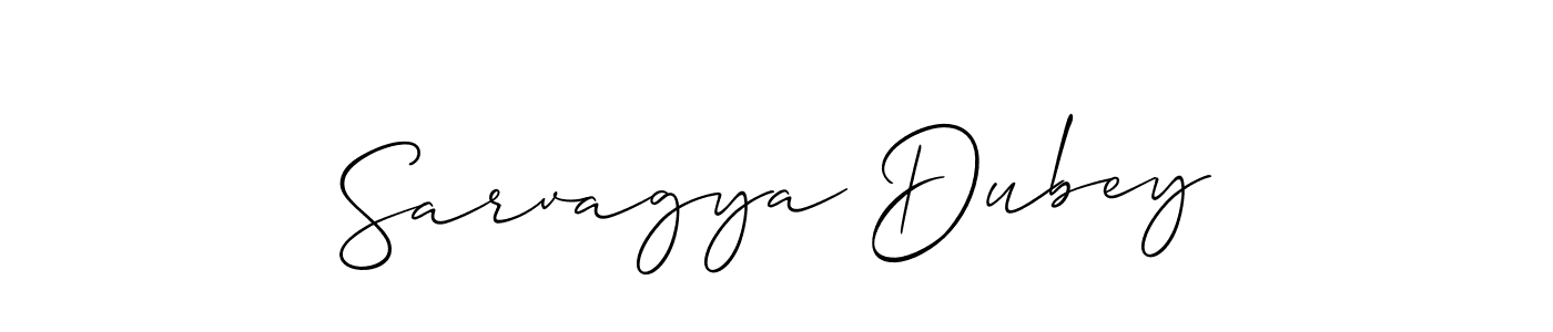 Design your own signature with our free online signature maker. With this signature software, you can create a handwritten (Allison_Script) signature for name Sarvagya Dubey. Sarvagya Dubey signature style 2 images and pictures png