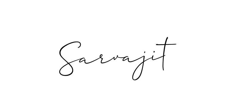 Design your own signature with our free online signature maker. With this signature software, you can create a handwritten (Allison_Script) signature for name Sarvajit. Sarvajit signature style 2 images and pictures png