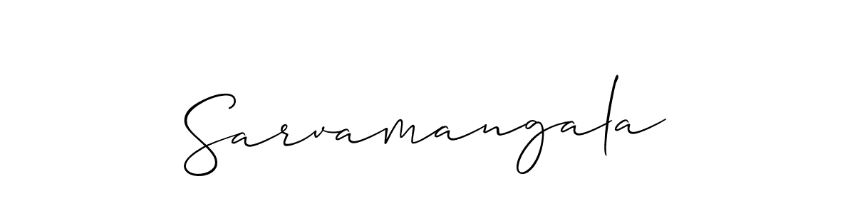Make a short Sarvamangala signature style. Manage your documents anywhere anytime using Allison_Script. Create and add eSignatures, submit forms, share and send files easily. Sarvamangala signature style 2 images and pictures png