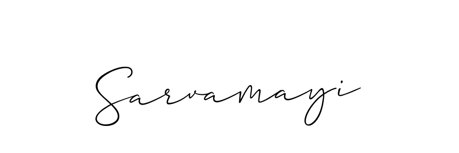 Make a beautiful signature design for name Sarvamayi. With this signature (Allison_Script) style, you can create a handwritten signature for free. Sarvamayi signature style 2 images and pictures png