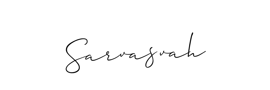 Make a beautiful signature design for name Sarvasvah. With this signature (Allison_Script) style, you can create a handwritten signature for free. Sarvasvah signature style 2 images and pictures png