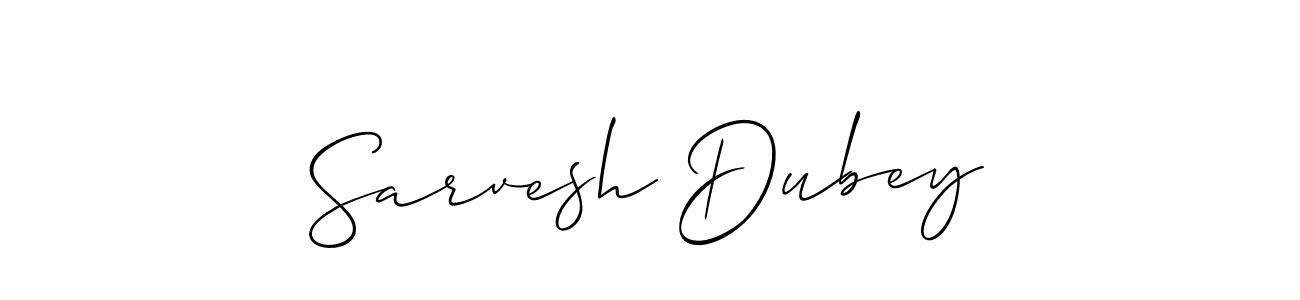 Sarvesh Dubey stylish signature style. Best Handwritten Sign (Allison_Script) for my name. Handwritten Signature Collection Ideas for my name Sarvesh Dubey. Sarvesh Dubey signature style 2 images and pictures png
