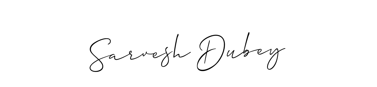 How to make Sarvesh Dubey name signature. Use Allison_Script style for creating short signs online. This is the latest handwritten sign. Sarvesh Dubey signature style 2 images and pictures png