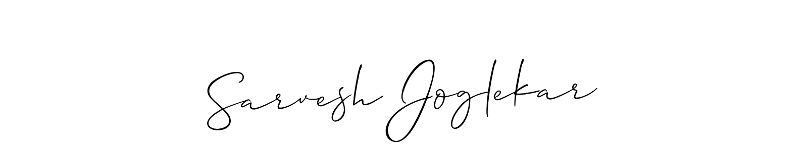 Best and Professional Signature Style for Sarvesh Joglekar. Allison_Script Best Signature Style Collection. Sarvesh Joglekar signature style 2 images and pictures png