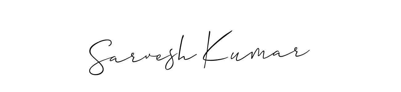 Design your own signature with our free online signature maker. With this signature software, you can create a handwritten (Allison_Script) signature for name Sarvesh Kumar. Sarvesh Kumar signature style 2 images and pictures png
