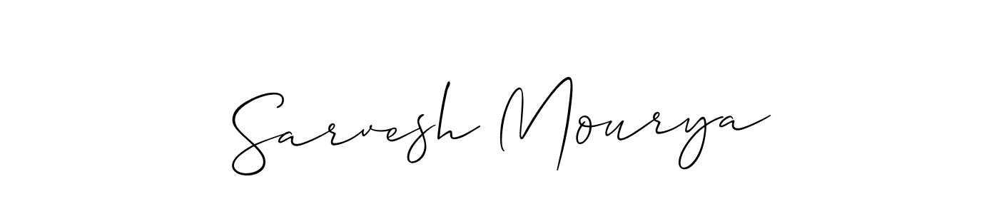 Use a signature maker to create a handwritten signature online. With this signature software, you can design (Allison_Script) your own signature for name Sarvesh Mourya. Sarvesh Mourya signature style 2 images and pictures png
