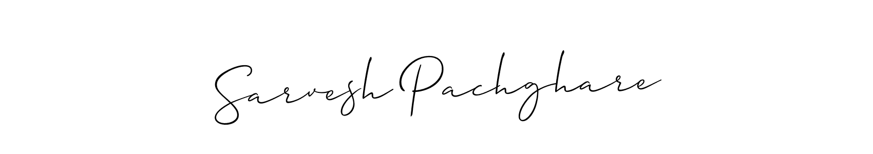 Make a short Sarvesh Pachghare signature style. Manage your documents anywhere anytime using Allison_Script. Create and add eSignatures, submit forms, share and send files easily. Sarvesh Pachghare signature style 2 images and pictures png