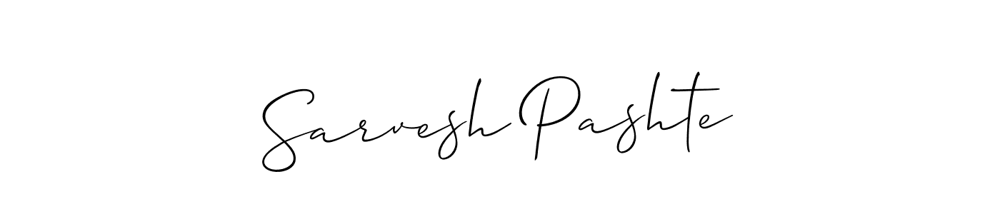 Best and Professional Signature Style for Sarvesh Pashte. Allison_Script Best Signature Style Collection. Sarvesh Pashte signature style 2 images and pictures png