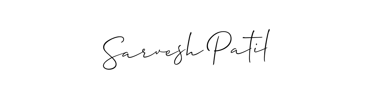 How to Draw Sarvesh Patil signature style? Allison_Script is a latest design signature styles for name Sarvesh Patil. Sarvesh Patil signature style 2 images and pictures png