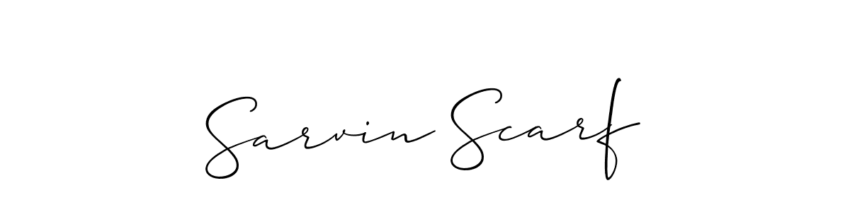 Also You can easily find your signature by using the search form. We will create Sarvin Scarf name handwritten signature images for you free of cost using Allison_Script sign style. Sarvin Scarf signature style 2 images and pictures png