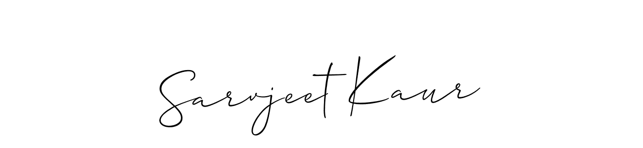 The best way (Allison_Script) to make a short signature is to pick only two or three words in your name. The name Sarvjeet Kaur include a total of six letters. For converting this name. Sarvjeet Kaur signature style 2 images and pictures png