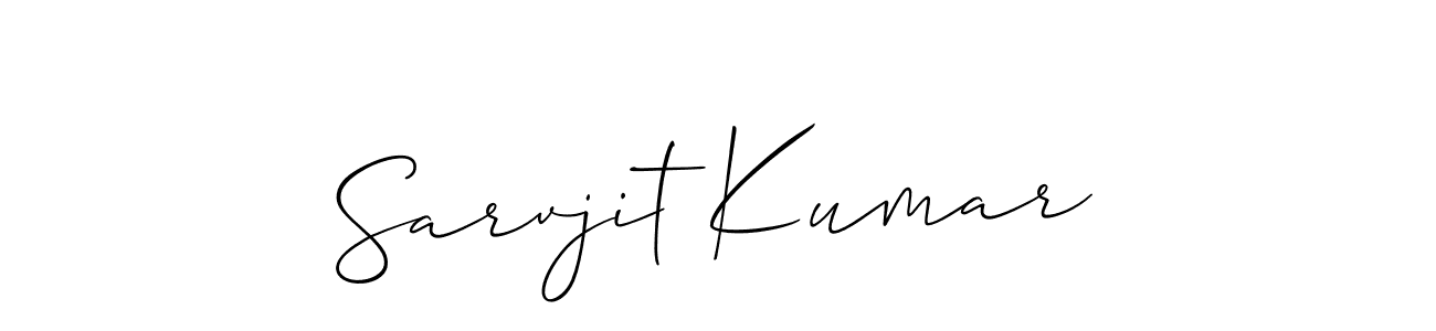 Sarvjit Kumar stylish signature style. Best Handwritten Sign (Allison_Script) for my name. Handwritten Signature Collection Ideas for my name Sarvjit Kumar. Sarvjit Kumar signature style 2 images and pictures png