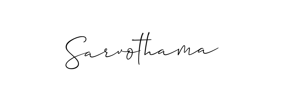 Also we have Sarvothama name is the best signature style. Create professional handwritten signature collection using Allison_Script autograph style. Sarvothama signature style 2 images and pictures png