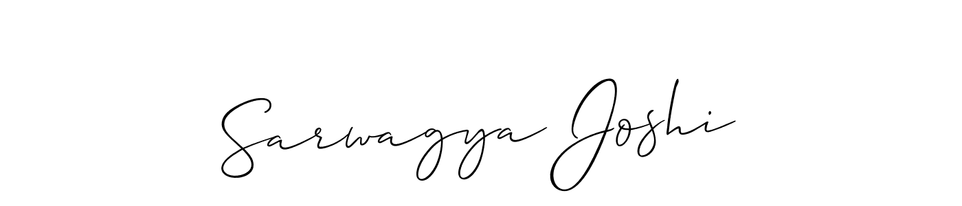 This is the best signature style for the Sarwagya Joshi name. Also you like these signature font (Allison_Script). Mix name signature. Sarwagya Joshi signature style 2 images and pictures png