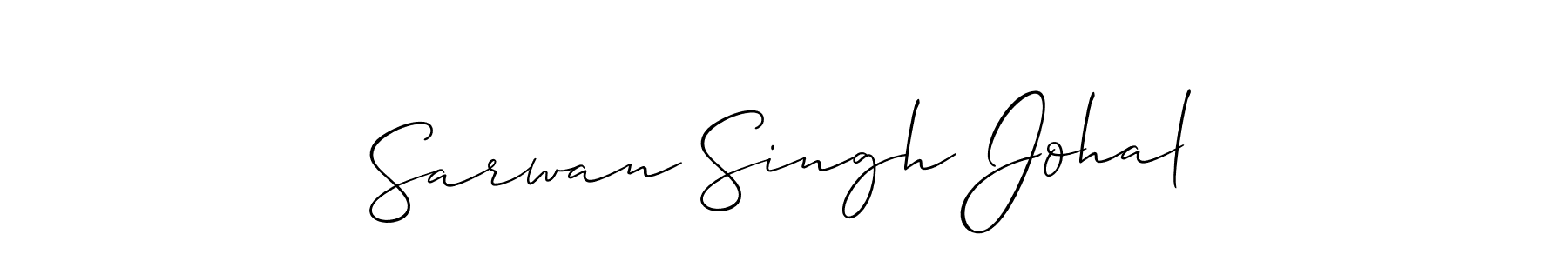 You should practise on your own different ways (Allison_Script) to write your name (Sarwan Singh Johal) in signature. don't let someone else do it for you. Sarwan Singh Johal signature style 2 images and pictures png