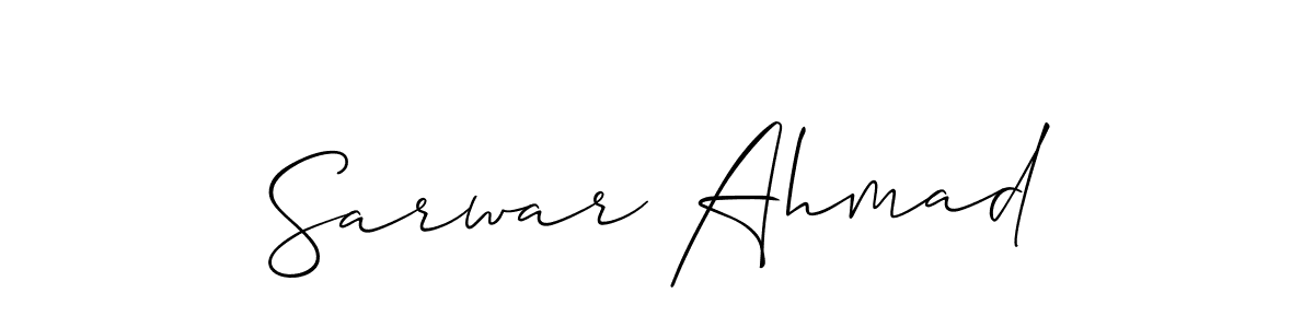Also we have Sarwar Ahmad name is the best signature style. Create professional handwritten signature collection using Allison_Script autograph style. Sarwar Ahmad signature style 2 images and pictures png