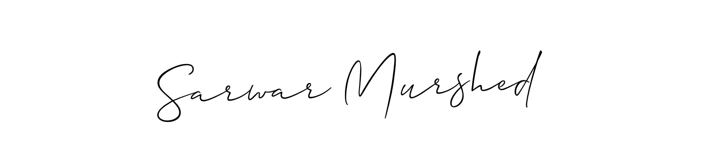 Also we have Sarwar Murshed name is the best signature style. Create professional handwritten signature collection using Allison_Script autograph style. Sarwar Murshed signature style 2 images and pictures png