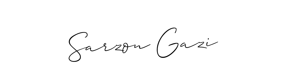 Make a beautiful signature design for name Sarzon Gazi. Use this online signature maker to create a handwritten signature for free. Sarzon Gazi signature style 2 images and pictures png